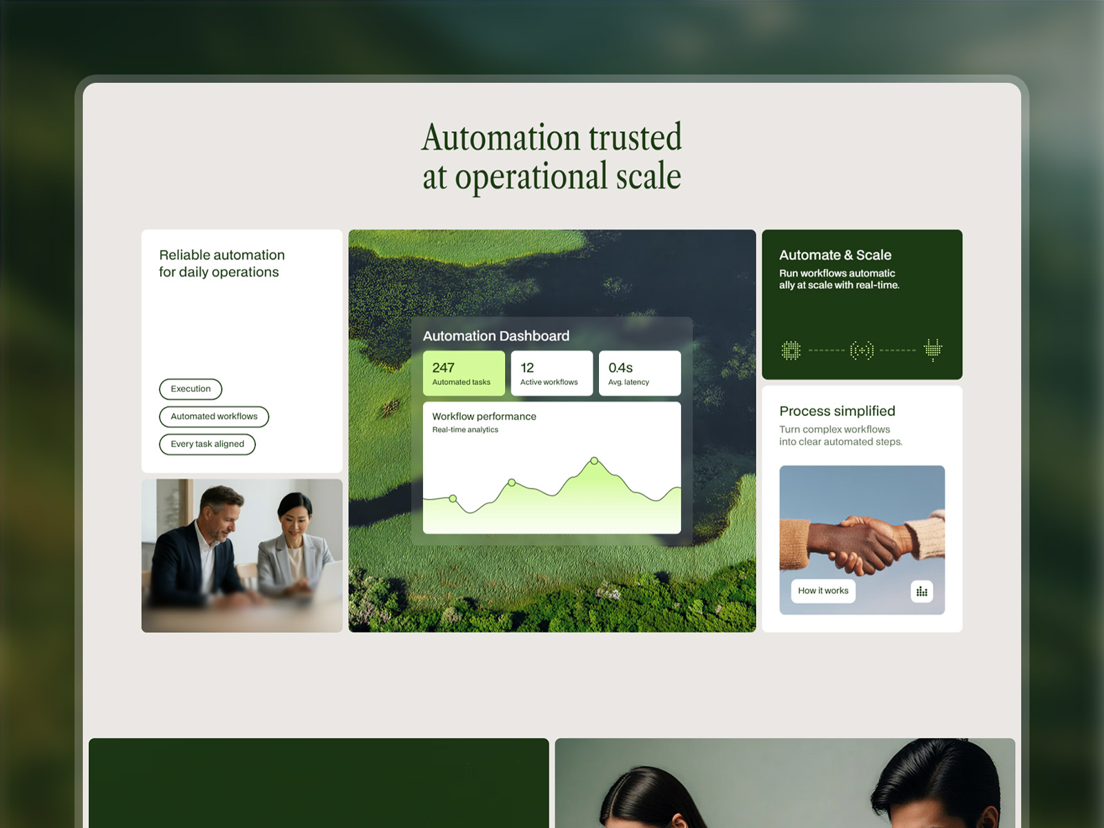 SaaS automation platform website template