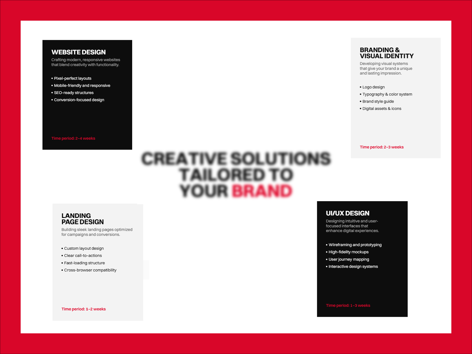 Bold personal framer website template