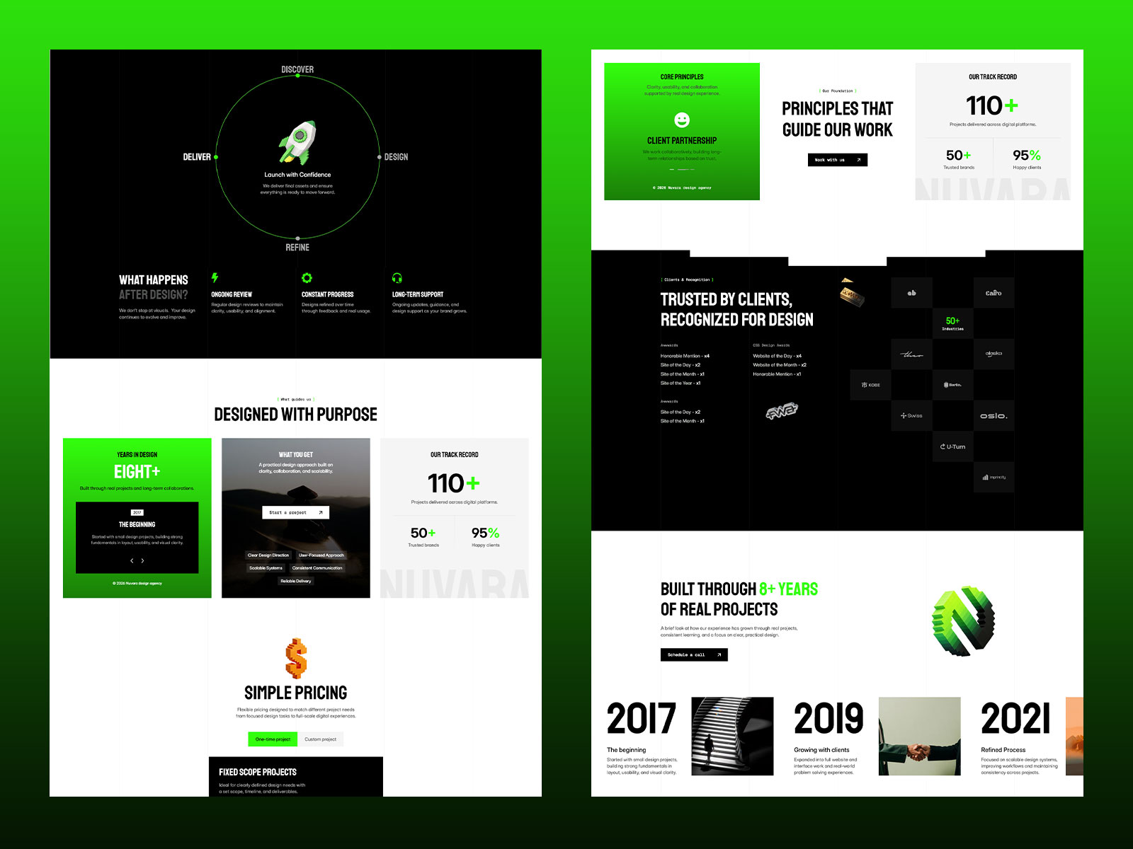 Creative agency website template