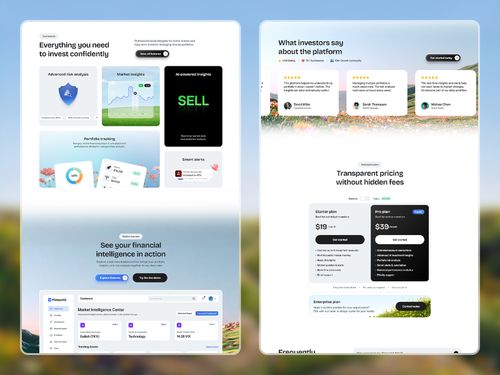 Finance SaaS landing page template