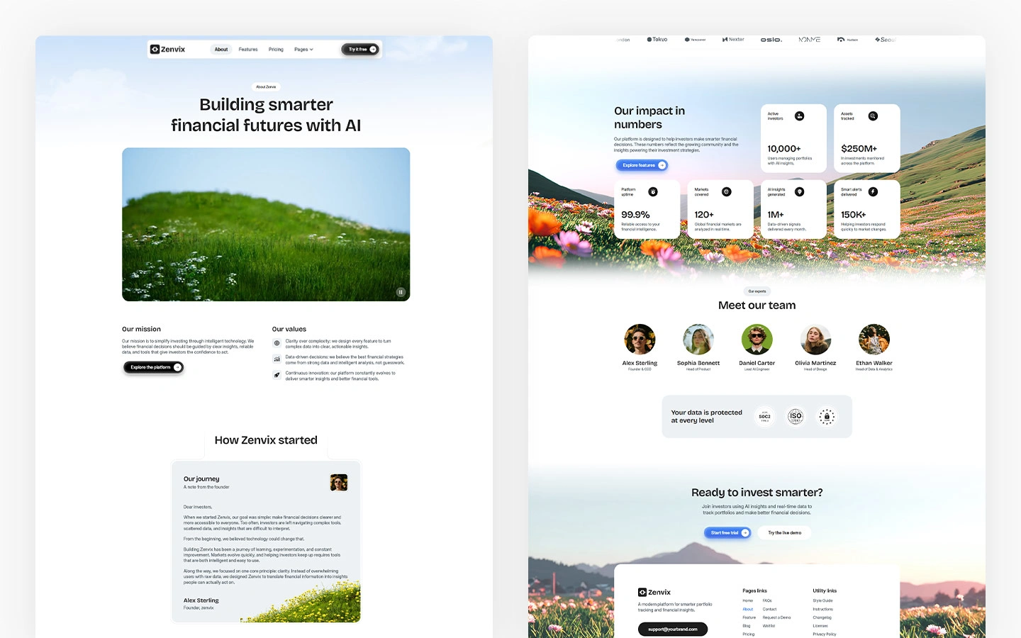 Finance and Fintech SaaS Website Template