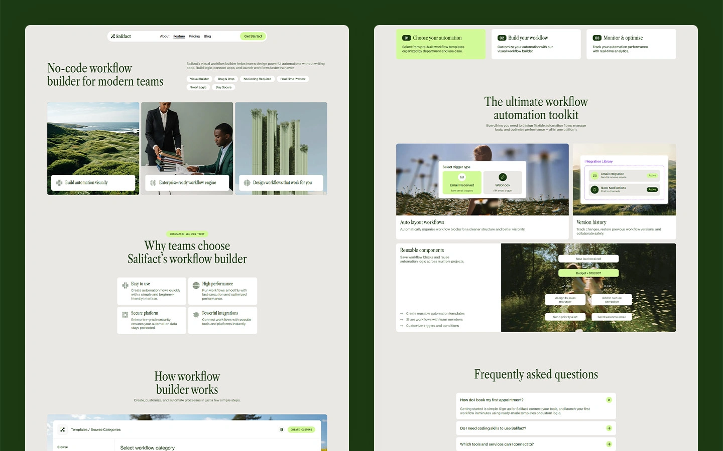 Automation Workflow SaaS Webflow Template