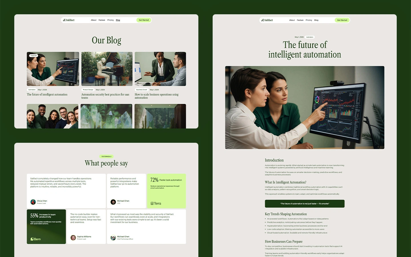Automation Workflow SaaS Webflow Template