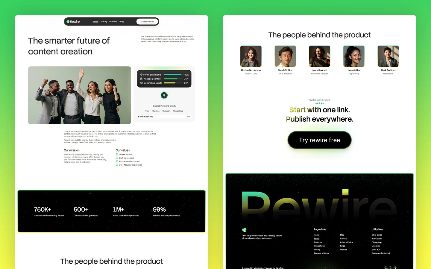Top ai writing conversion template