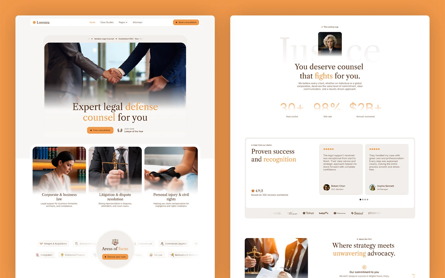 Best lawyer website template