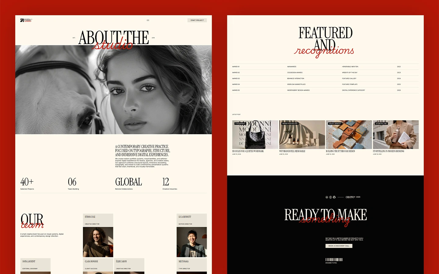 Best creative agency website template