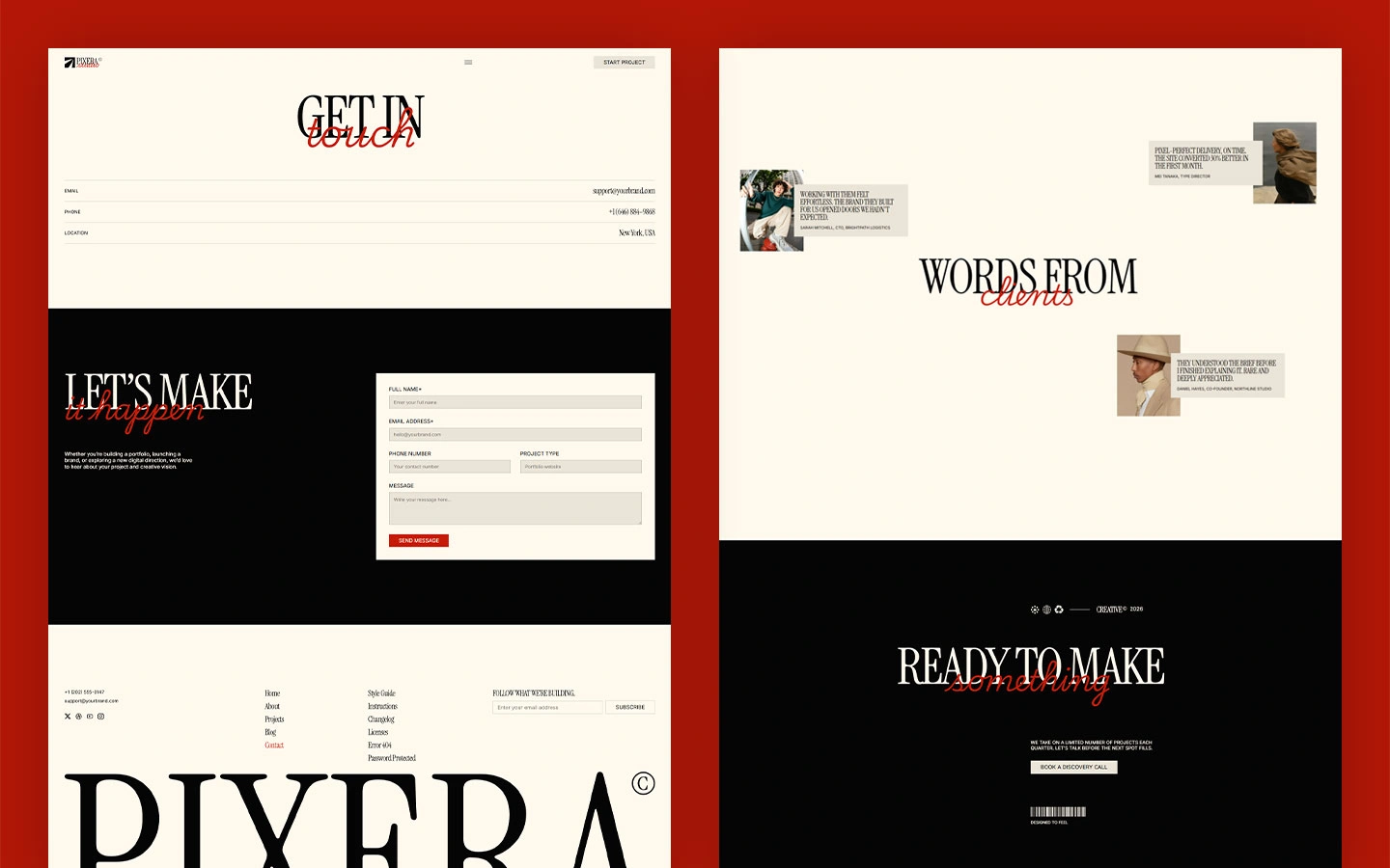 Digital creative studio template