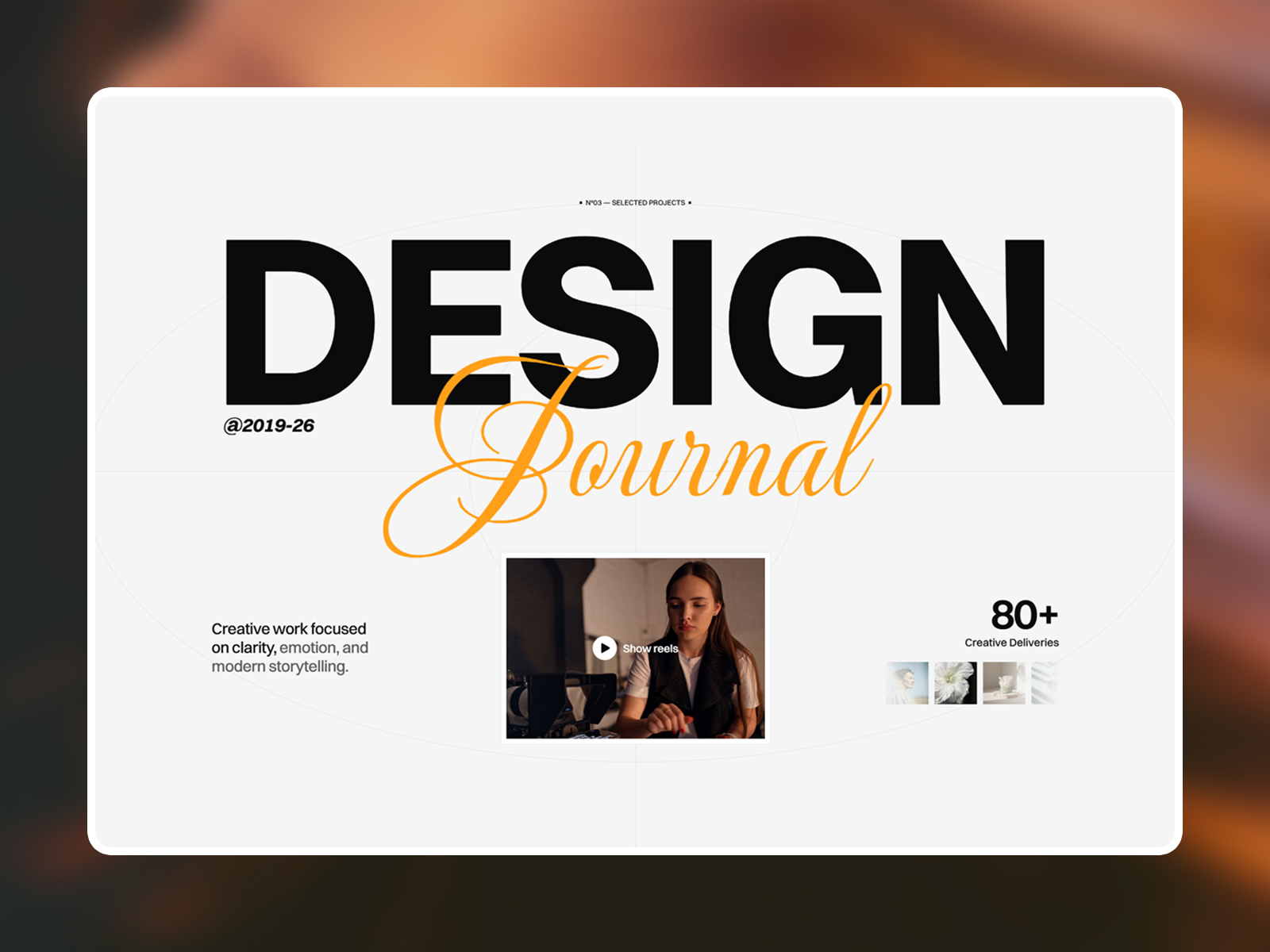 Editorial branding agency website