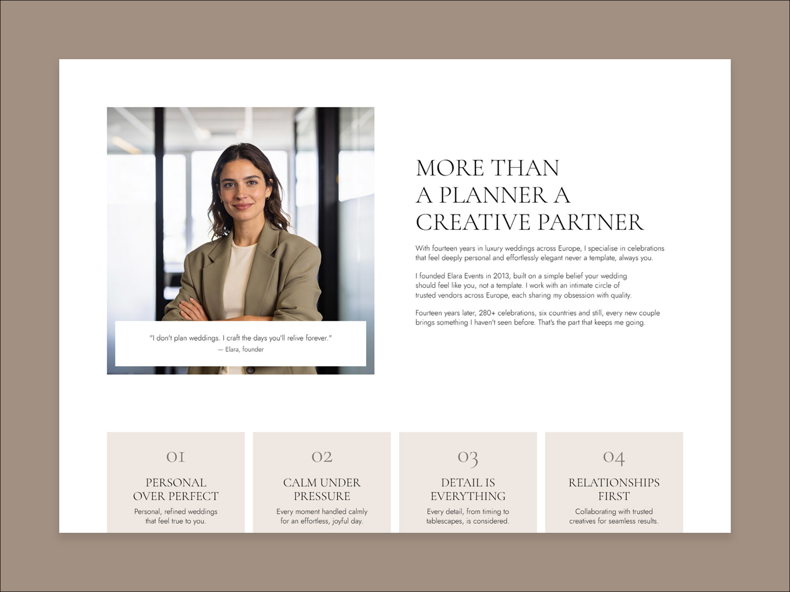 Elegant Wedding Website for Framer