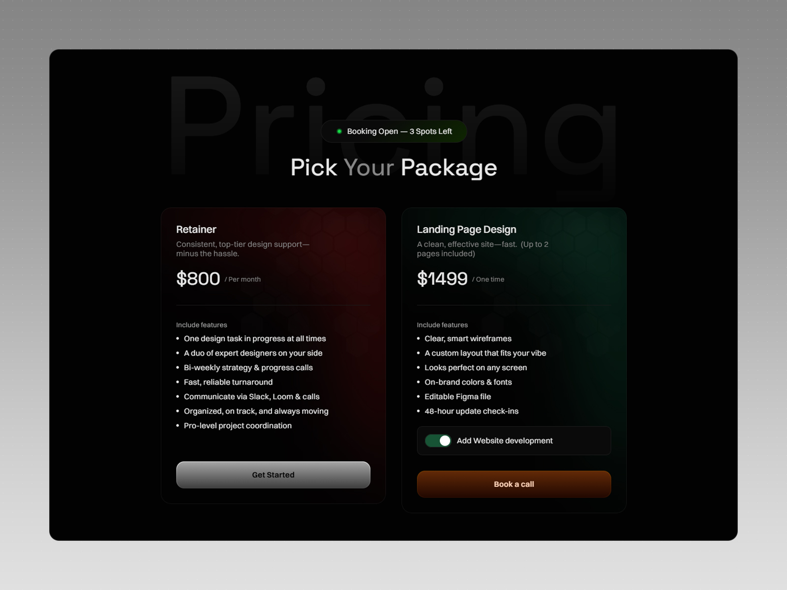 Freelance Designer Portfolio Template