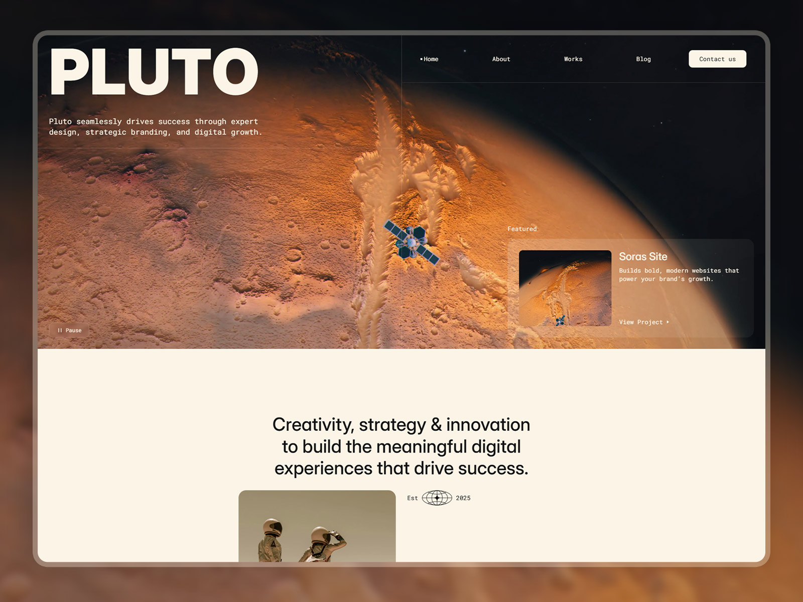 Creative Digital Agency Framer Website Template