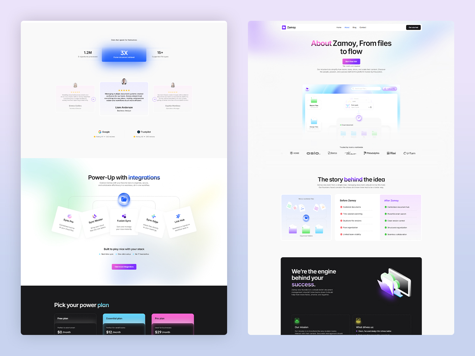 Cloud Storage & File Sharing Website Template