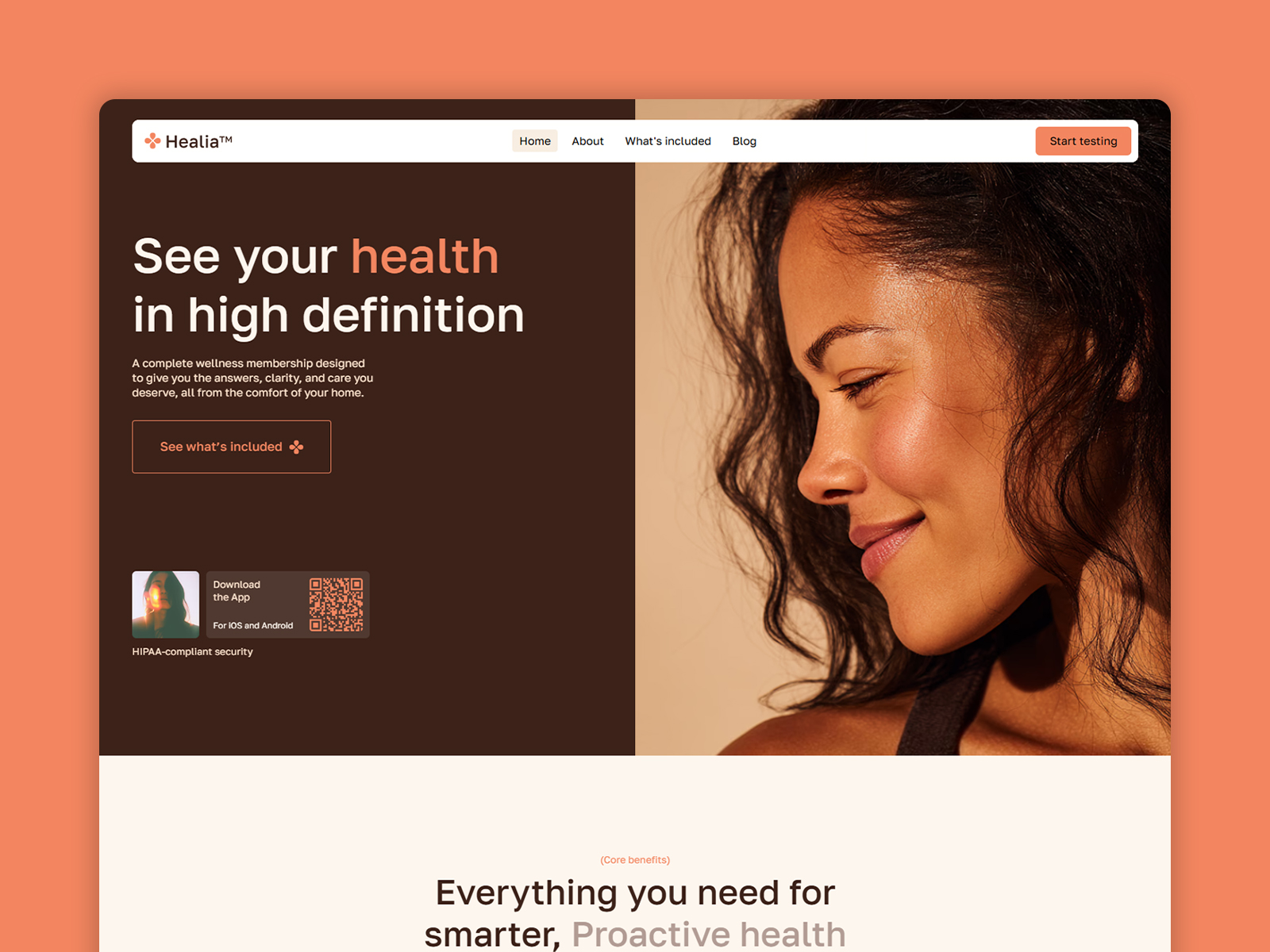Health Tech & Wellness Website Template