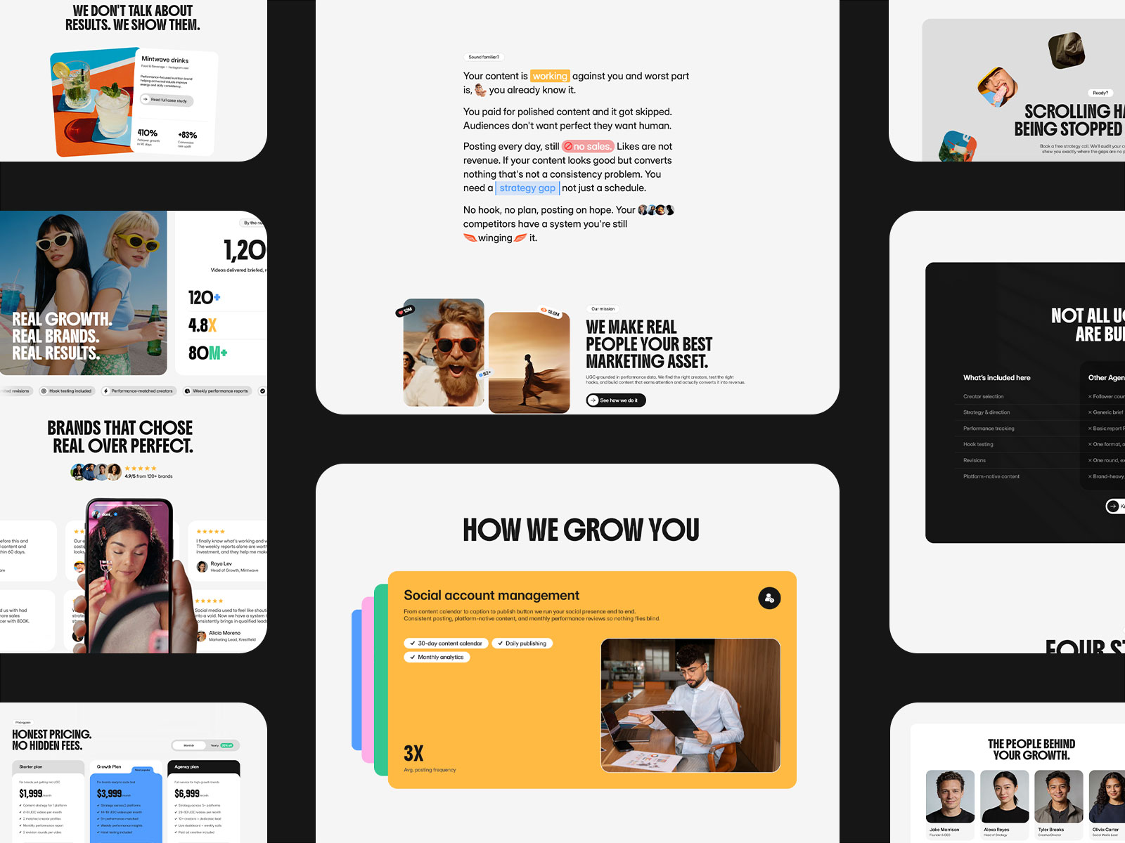 Content Creator Agency Framer Template