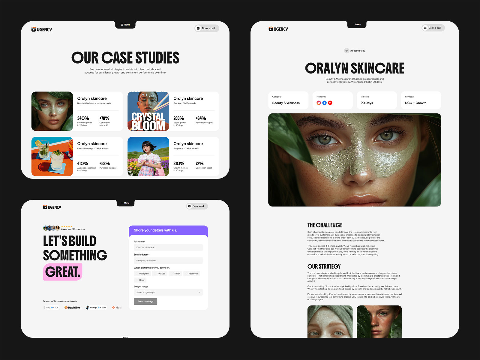 Social Media Marketing & UGC Agency Template