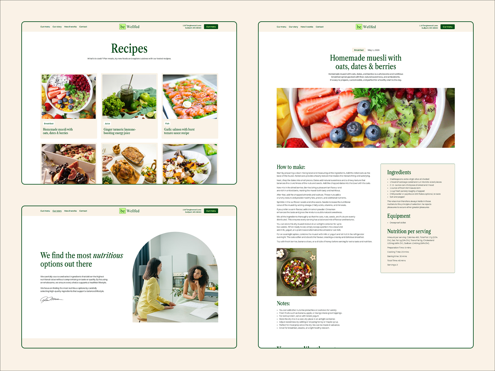 Organic Food & Meal Delivery Template