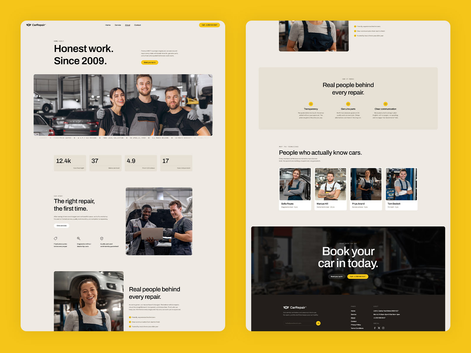 Car Service & Garage Website Template