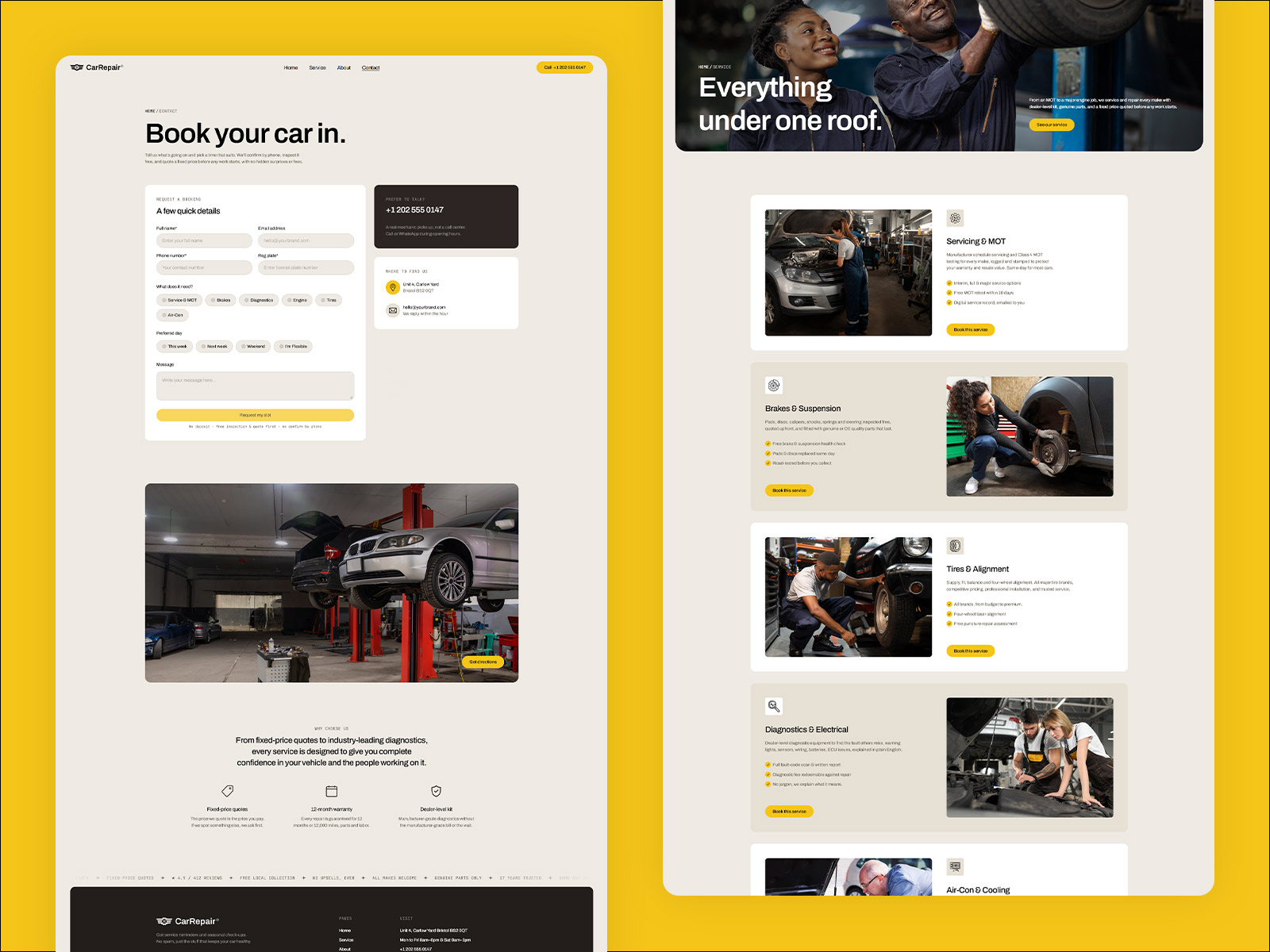 Vehicle Repair & Maintenance Template