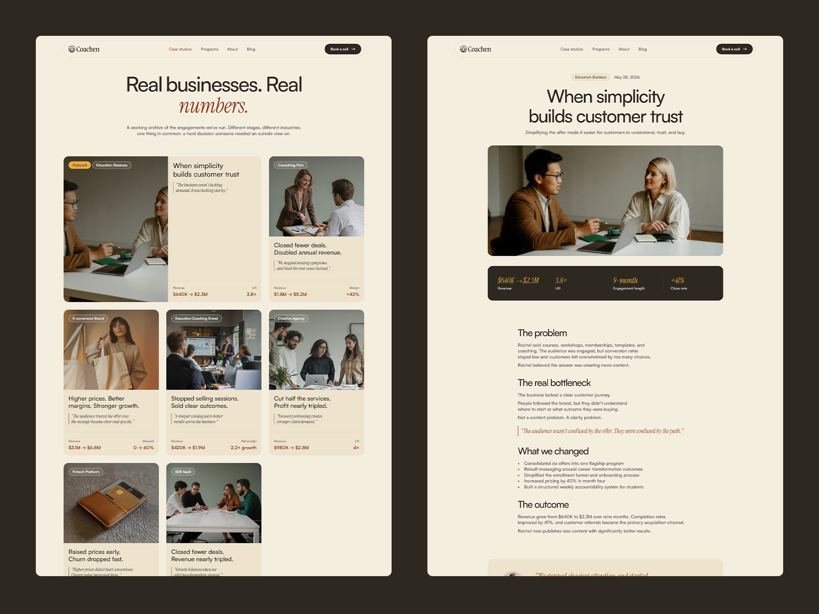 Business Coaching and Mentorship Website Template