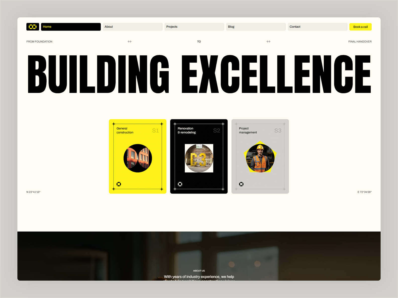 Construction Company Framer Template