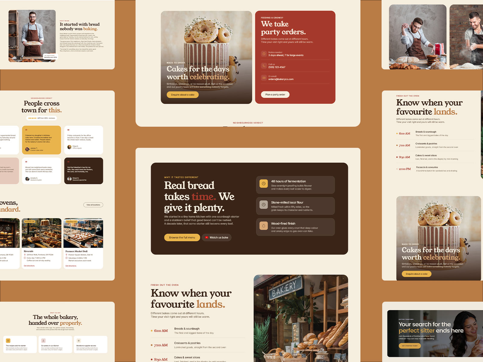 Bakery, Café & Artisan Bread Framer Template