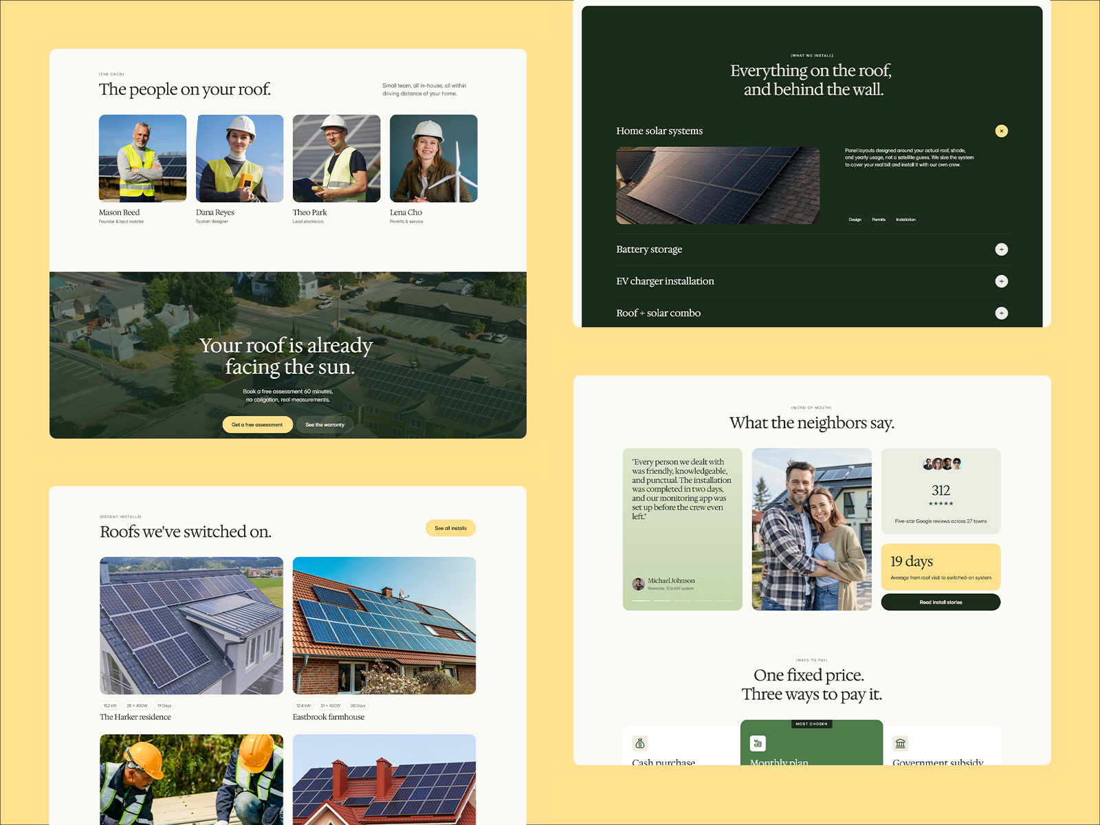 Professional Solar Services Framer Template