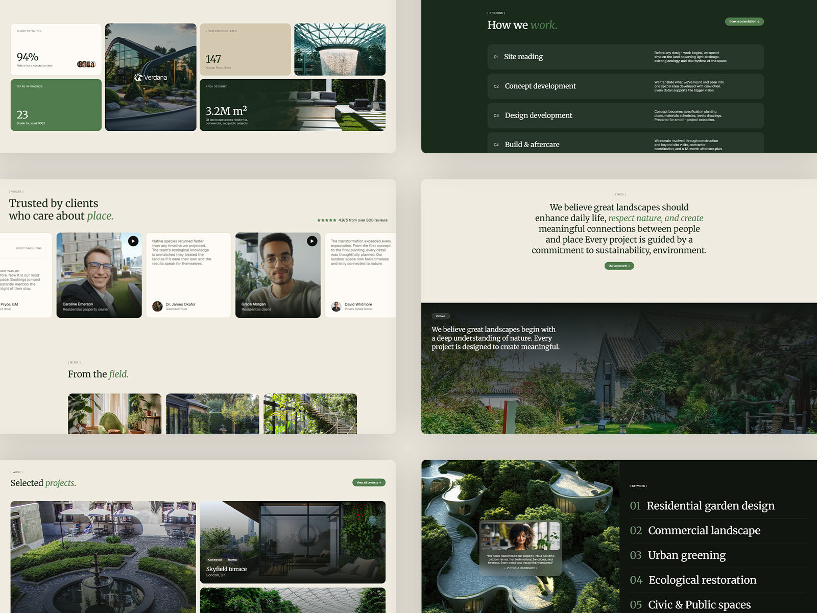 Landscape Studio Framer Template