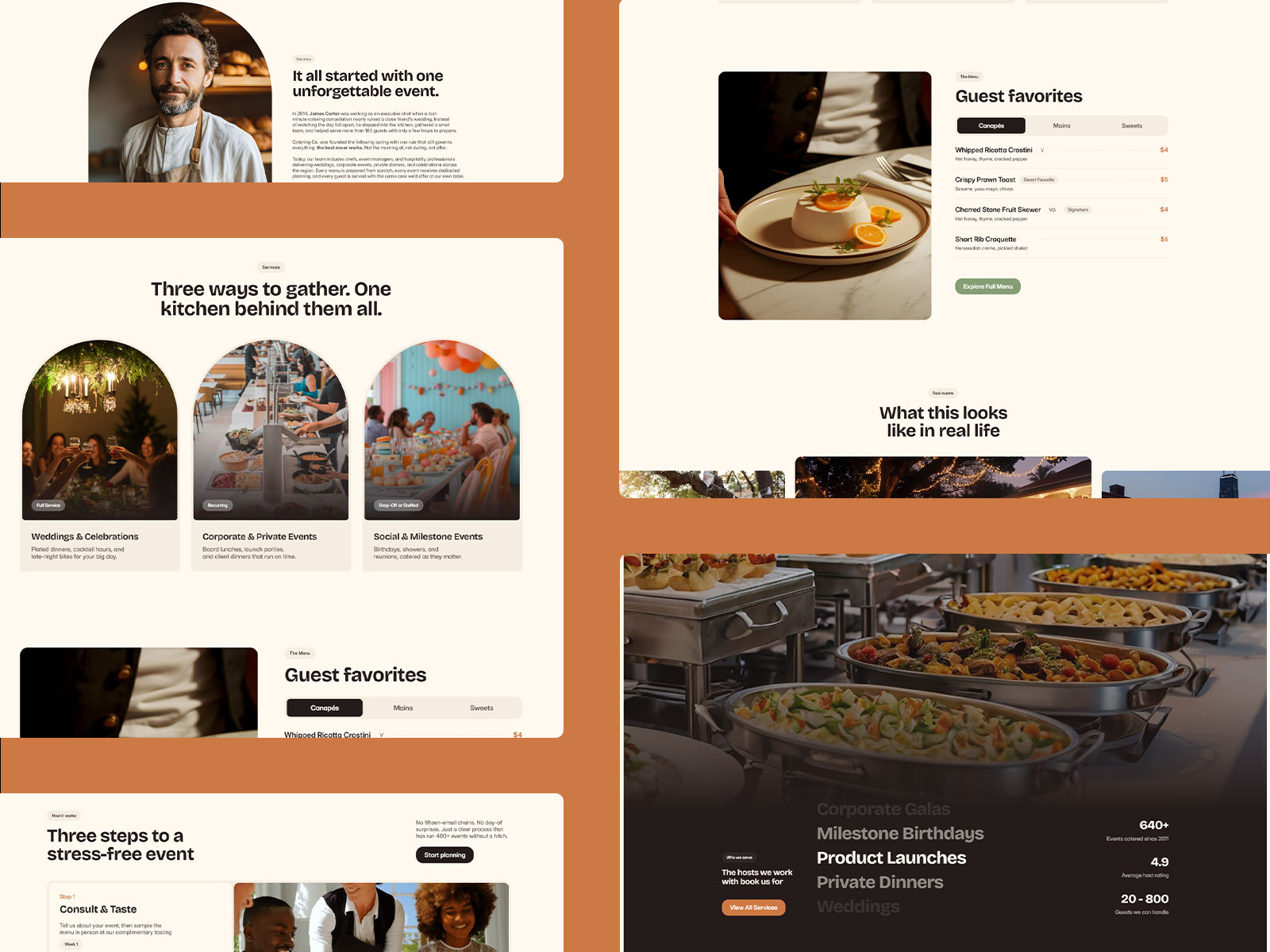 Event Catering & Food Service Framer Template
