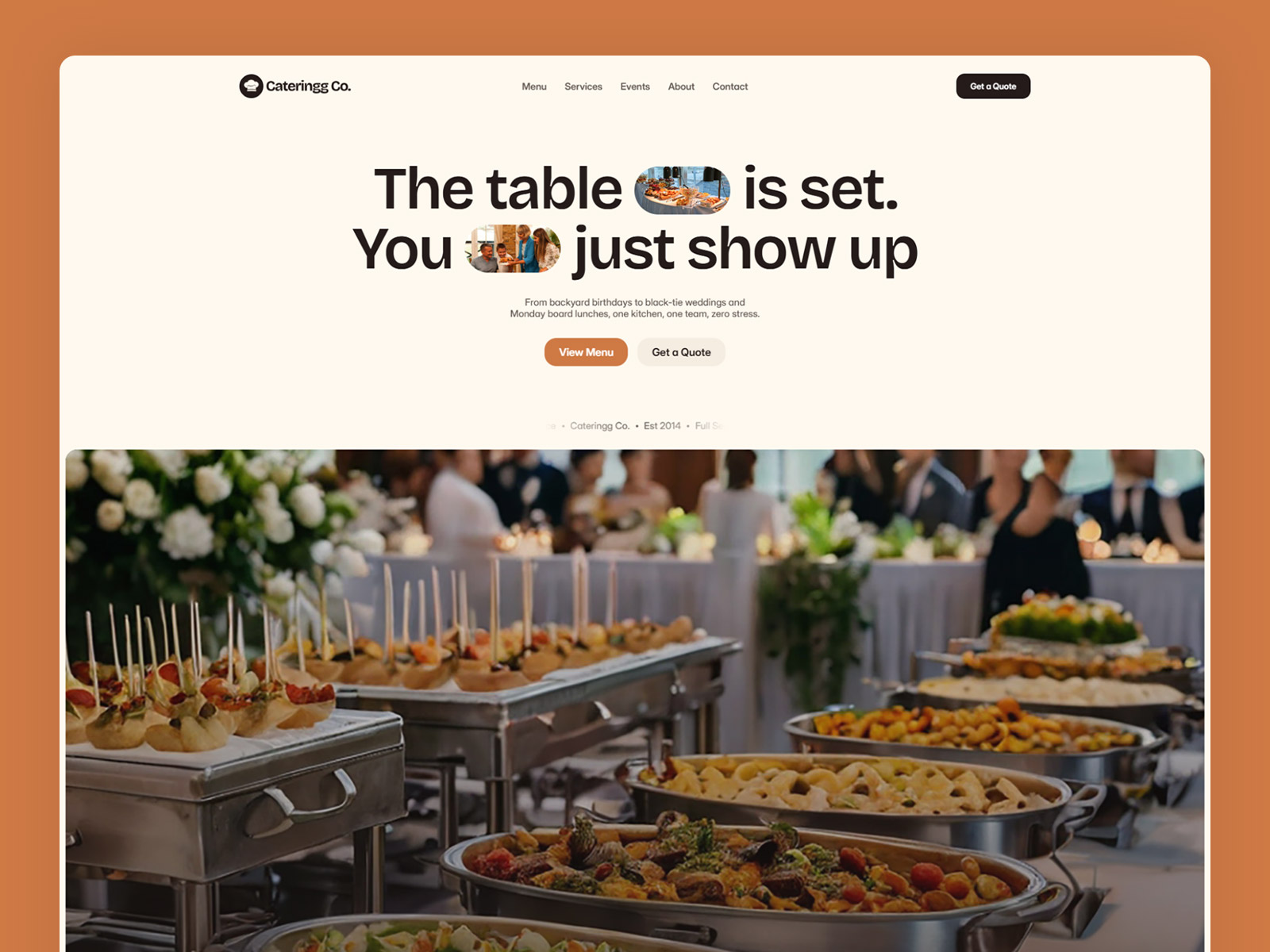 Catering & Event Services Framer Template