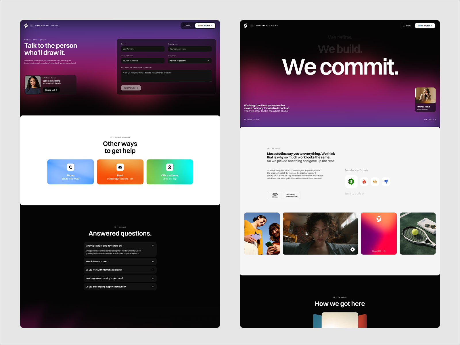 Creative Studio Portfolio Framer Template