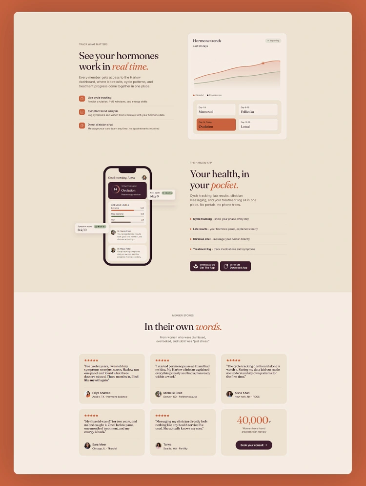 Womens health webflow template