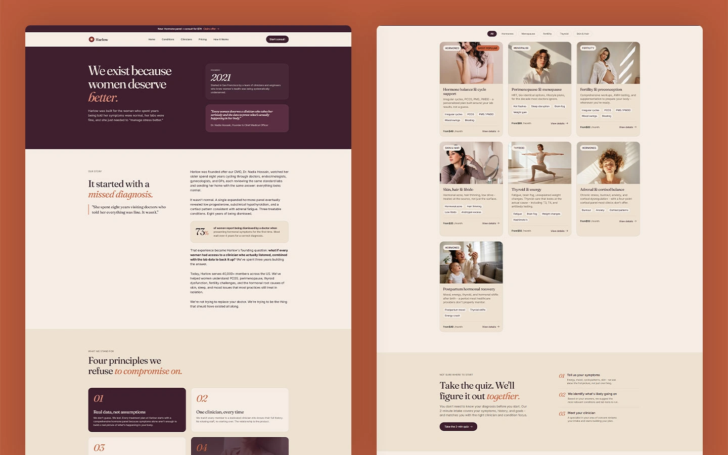 Reproductive health webflow template