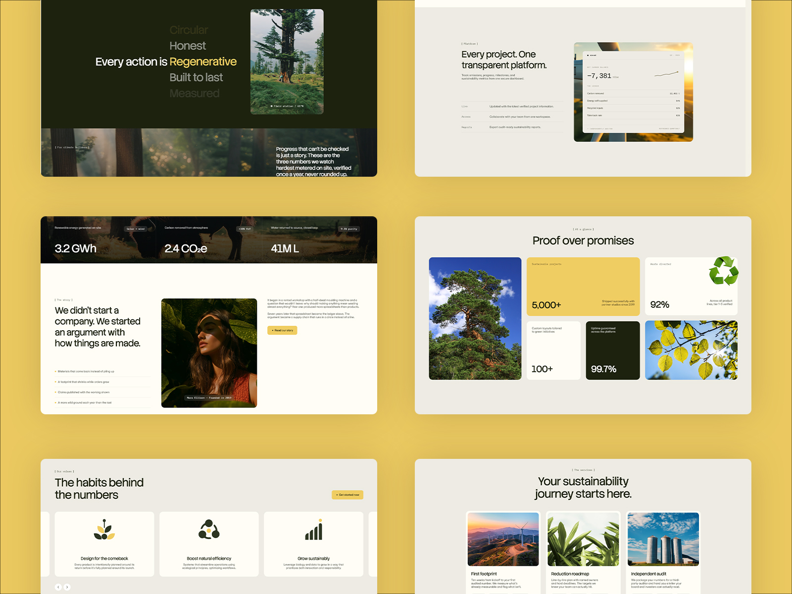 Eco-Friendly Brand Framer Template