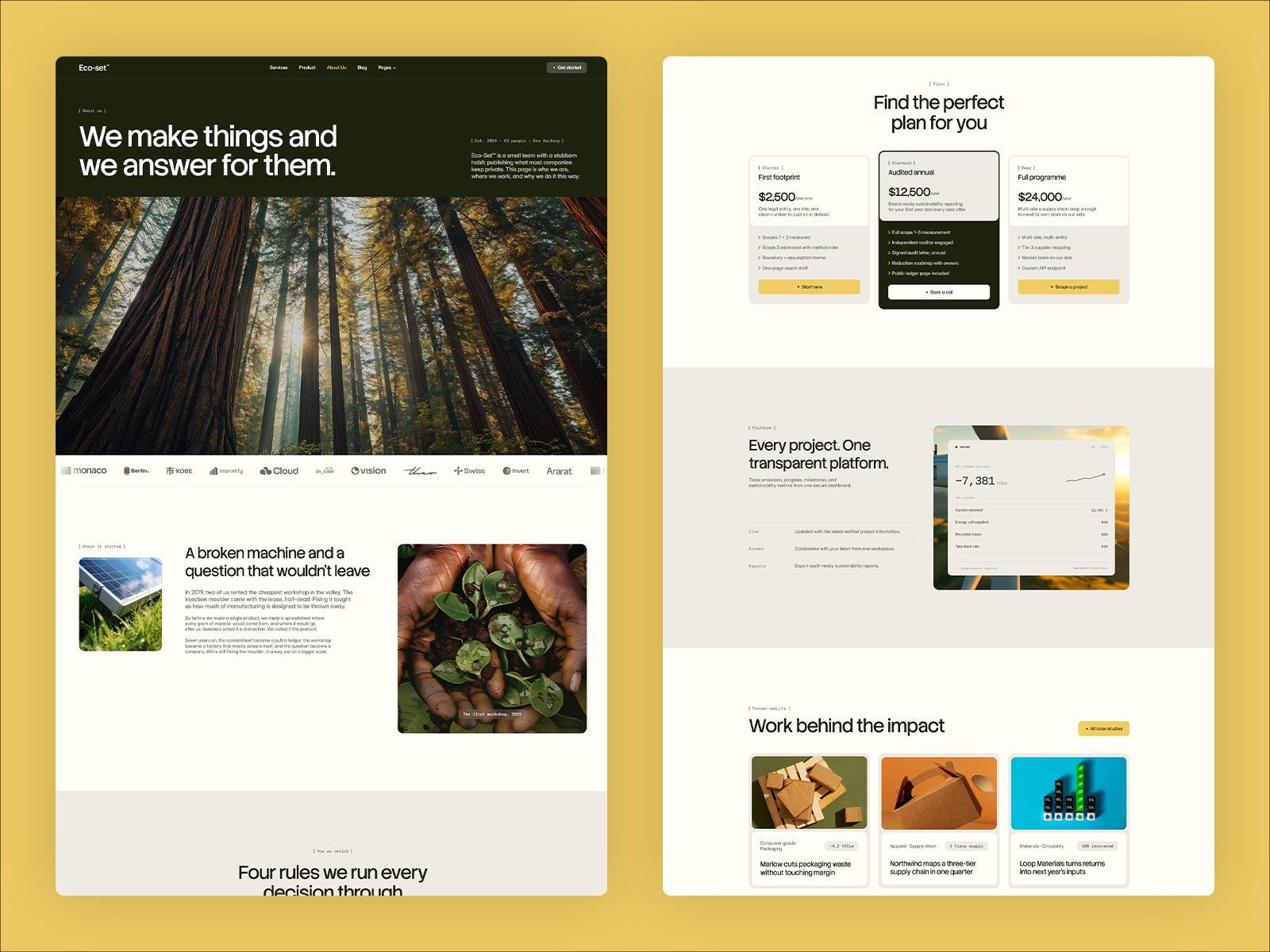 Environmental & Green Business Framer Template