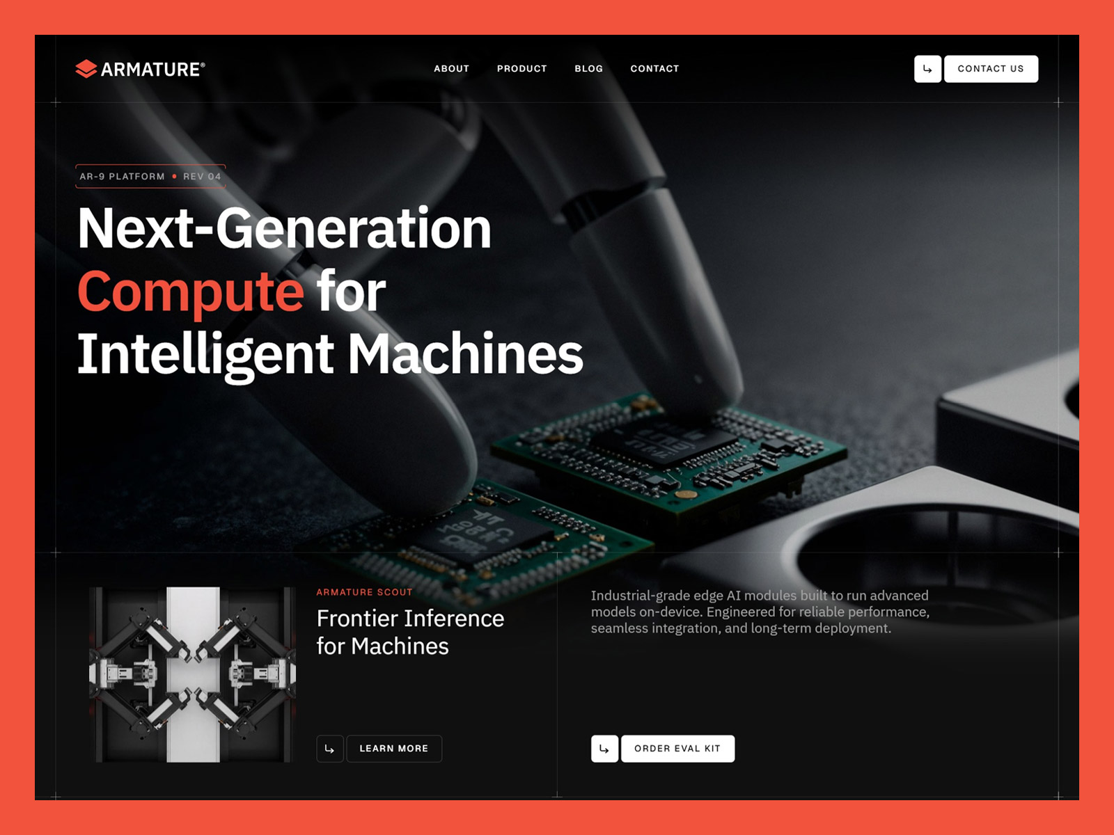 AI Robotics & Industrial Technology Website Template