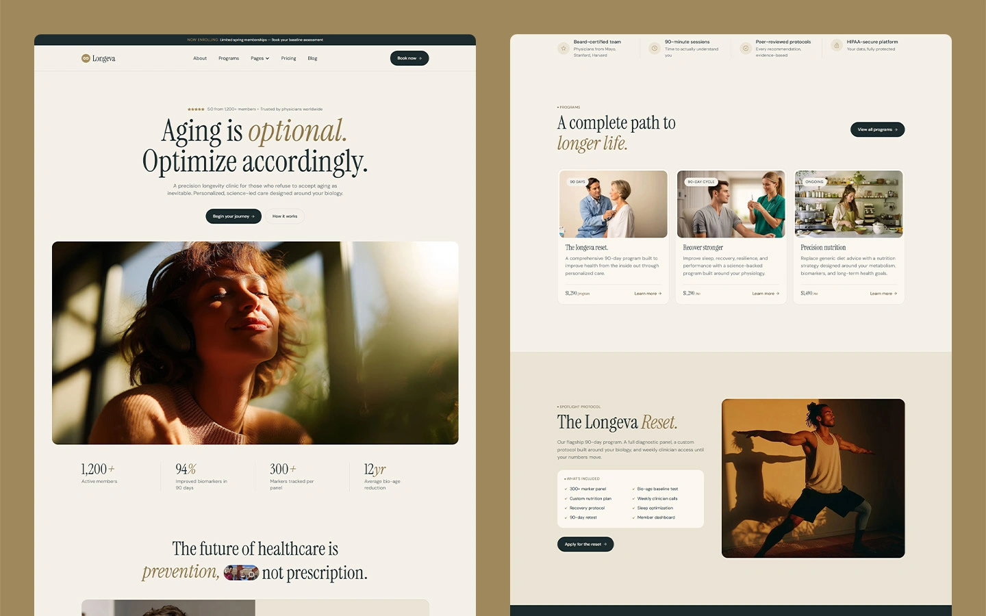 Wellness medicine website template
