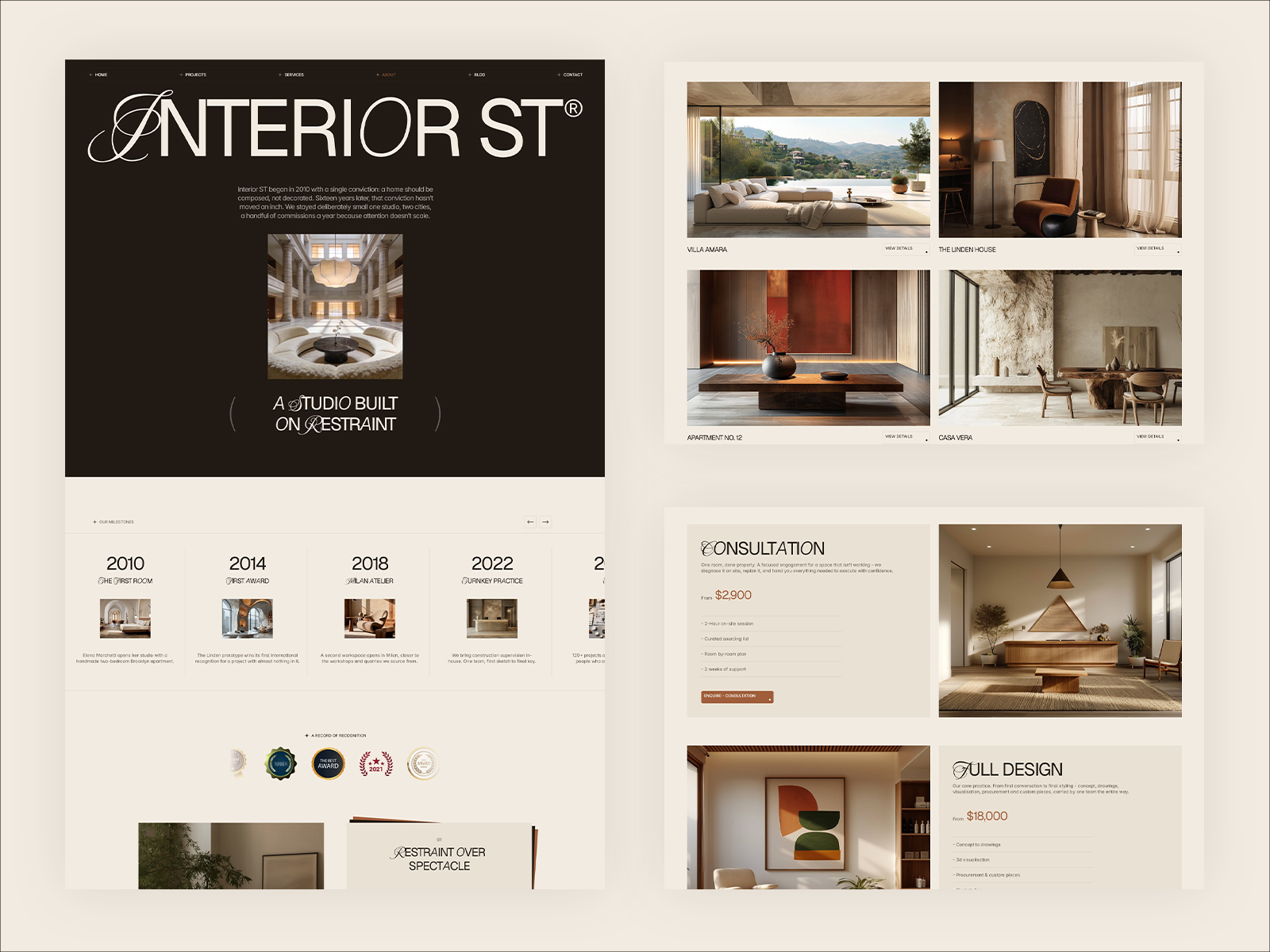 Creative Interior Designer Framer Template