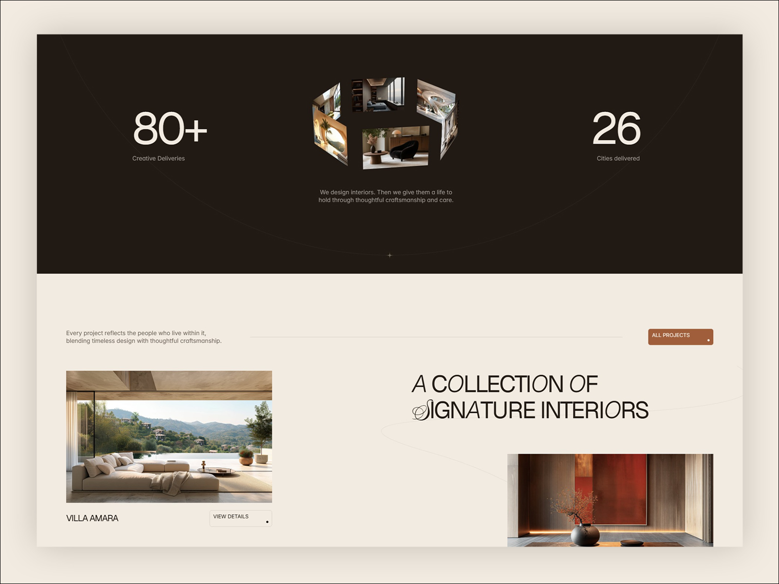 Architecture & Interior Design Framer Template