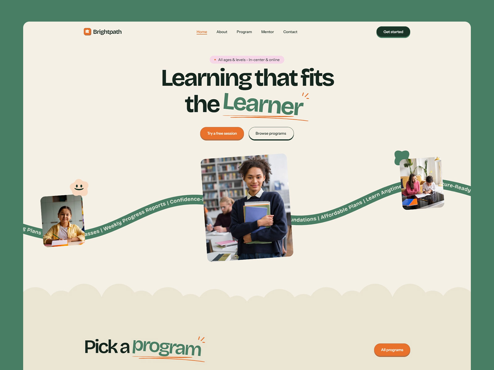 Online Tutoring & Education Framer Template