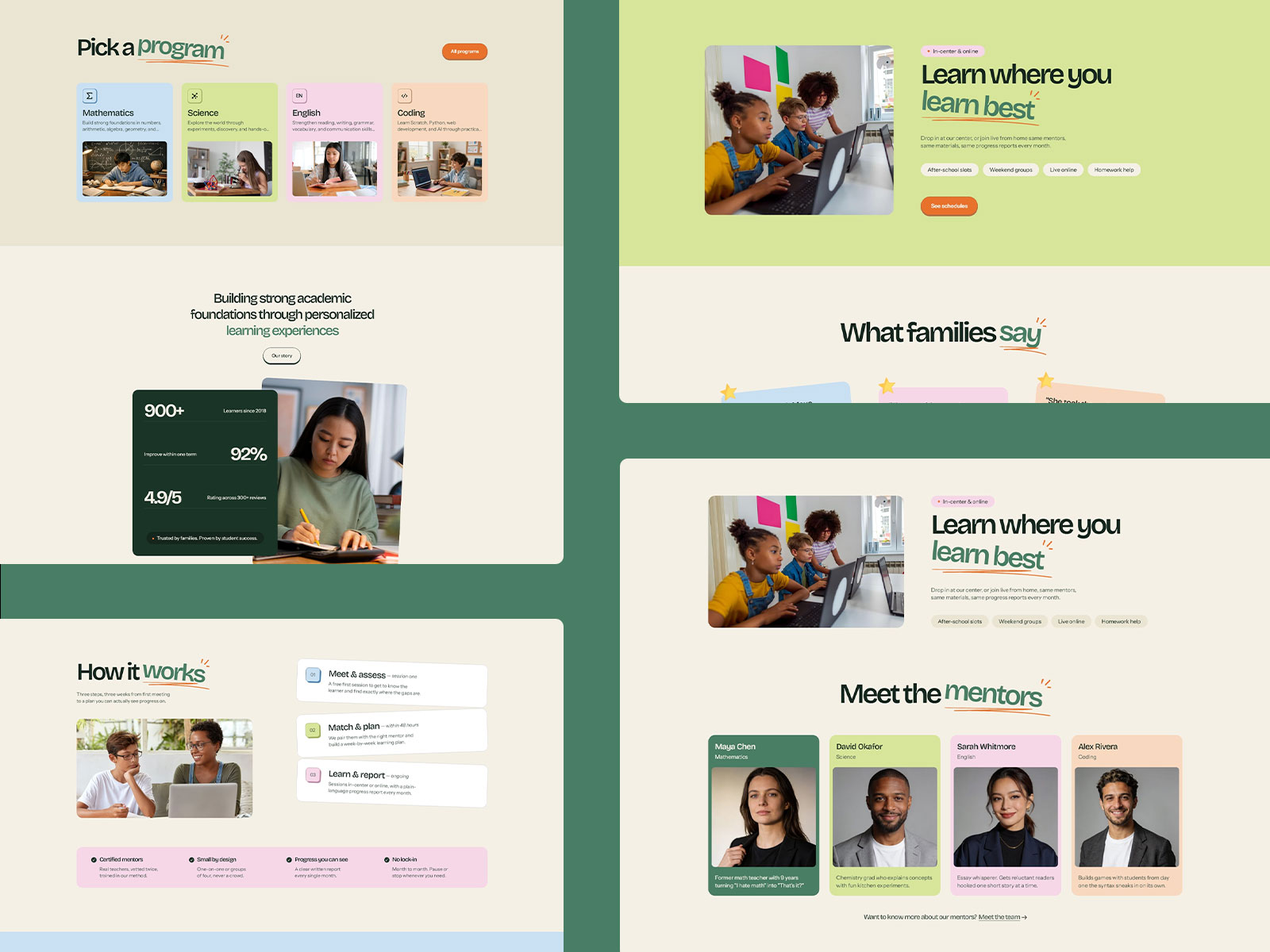 Learning Center & Tutoring Framer Template