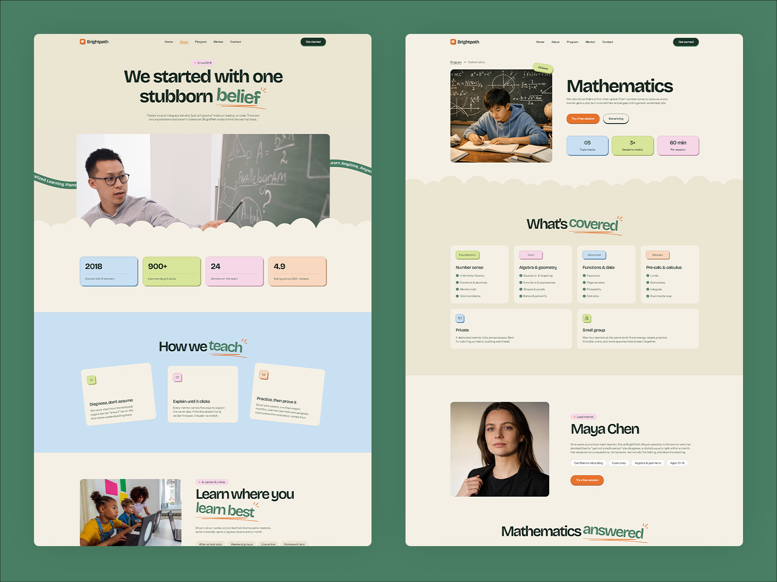 Student Learning & Tutoring Framer Template