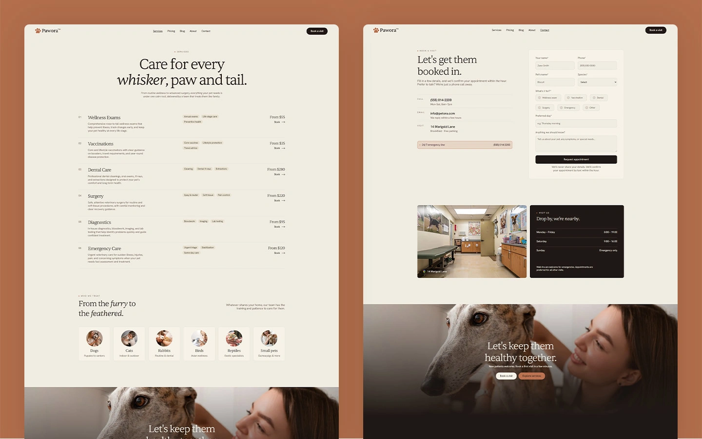 Animal care webflow template