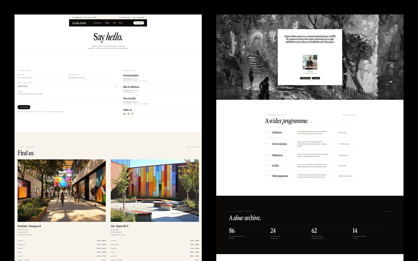 Art exhibition template