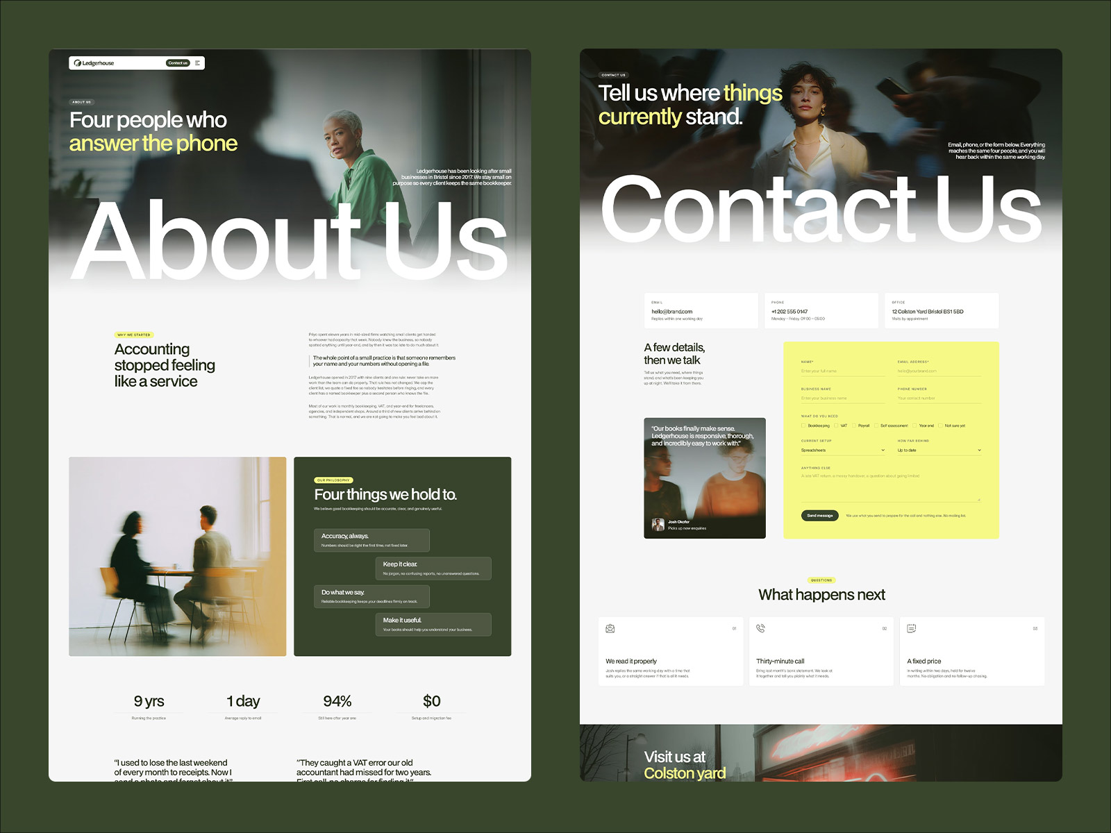 Bookkeeping & Financial Services Framer Template