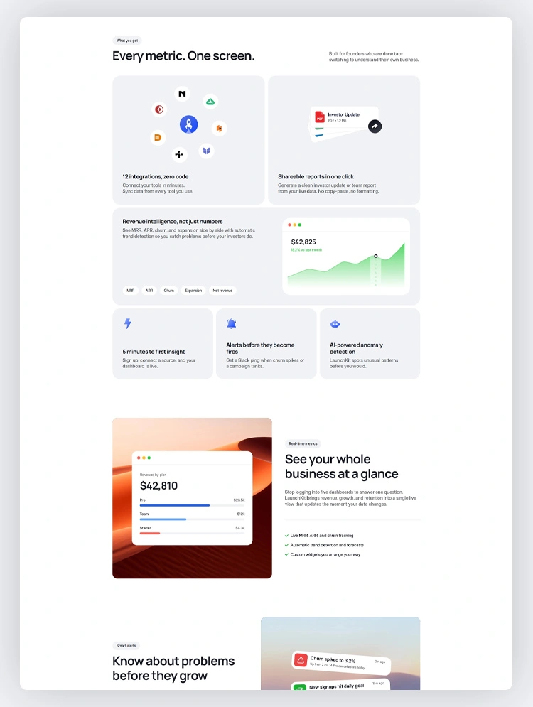 SaaS analytics webflow template