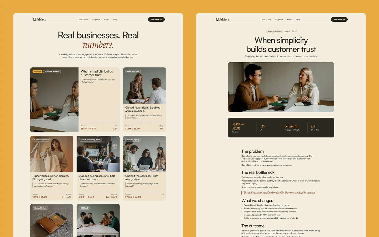 Sales strategy consulting website