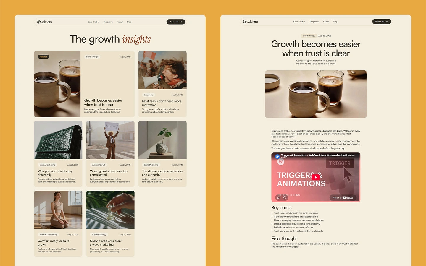 Commercial strategy template website
