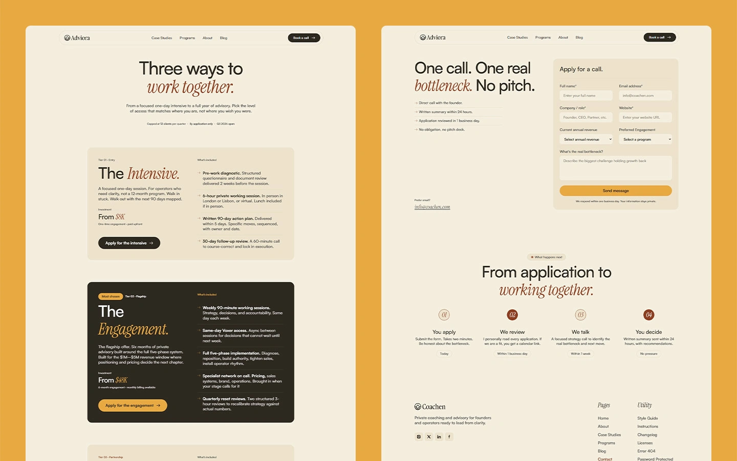 Best business consulting website template