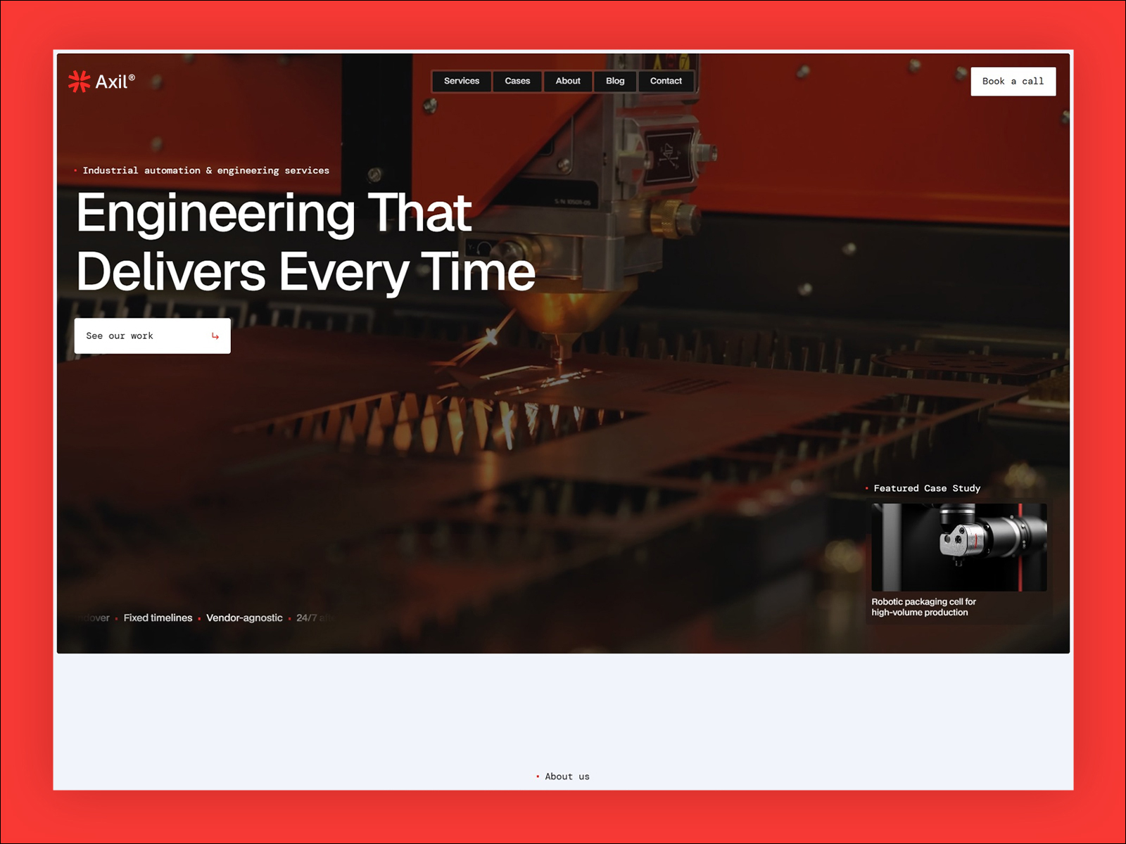 Industrial Automation & Engineering Framer Template