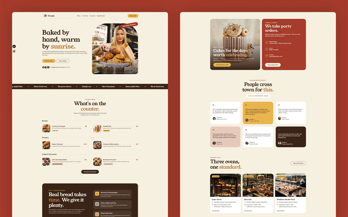 Bread bakery template
